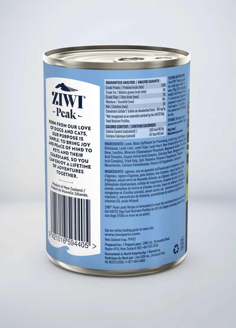 ZiwiPeak - Wet Lamb Recipe for Dogs